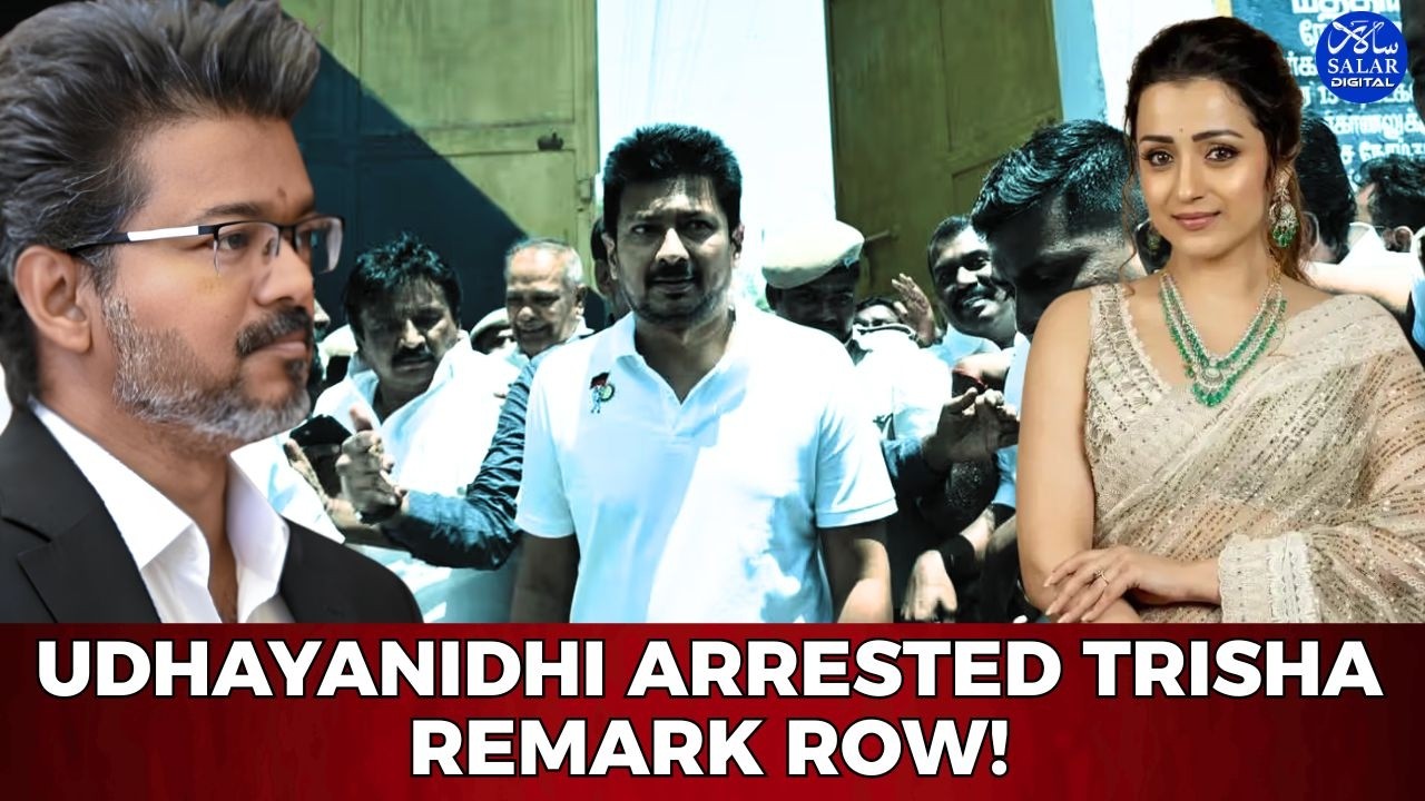 Udhayanidhi Stalin Arrested Over Trisha Remark, Released on Station Bail During Cauvery Row