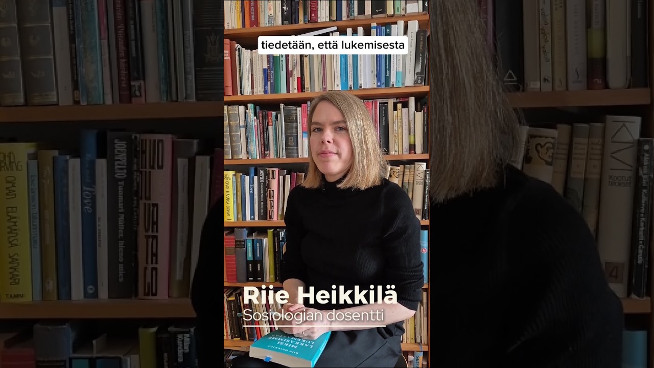 Lukuilo ohjelma: Miksi emme kaikki lue? Riie Heikkil&auml;, sosiologian dosentti vastaa