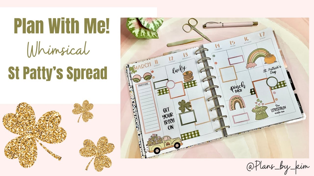 Plan With Me | St Patty’s Spread | Classic | HAPPY PLANNER