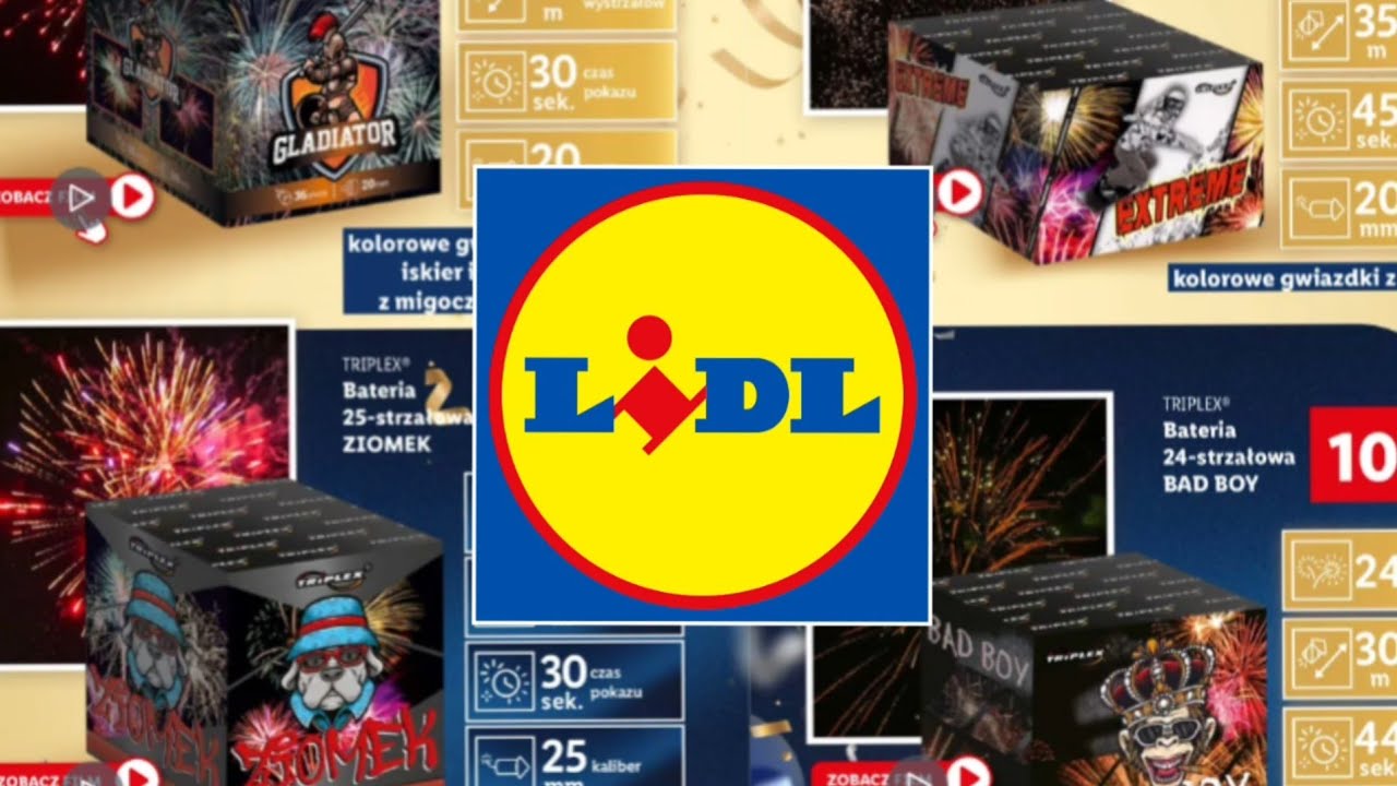 💥 Wszystkie Wyrzutnie/Fajerwerki z Lidla | Fajerwerki Lidl Sylwester 2024/2025