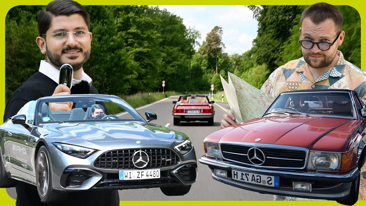 Zeitreise: Der Mercedes-AMG SL 43 trifft auf seinen Großvater, den 280 SL R107
