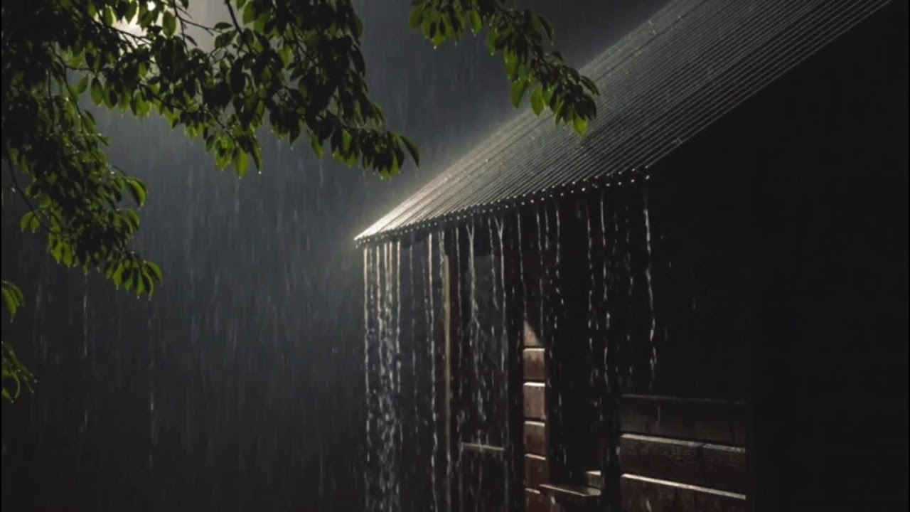 Heavy Rain White Noise with Thunder | Sleep Faster, Relax Deeper | SOUND RAIN FOR SLEEP | DEEP SLEEP