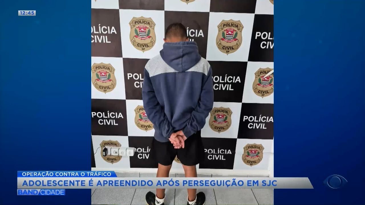 Adolescente é apreendido após perseguição em São José dos Campos | BAND CIDADE 1ª EDIÇÃO