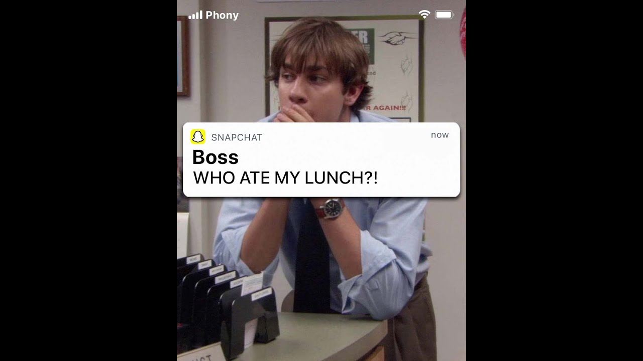 If The Office Was On Snapchat!