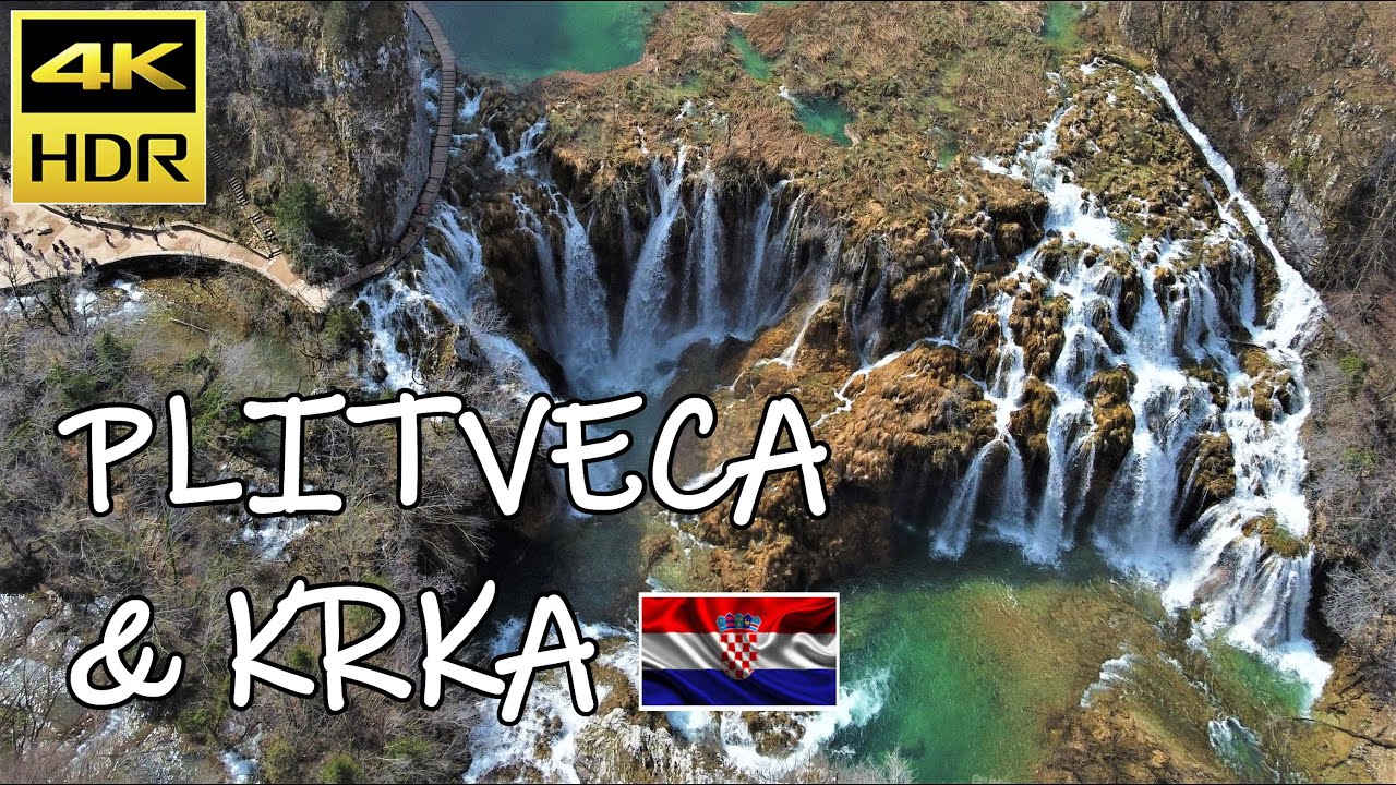 🇭🇷 Plitvice Lakes & Krka National Park, Croatia - Aerial Drone Tour 4k - Travel the Balkans