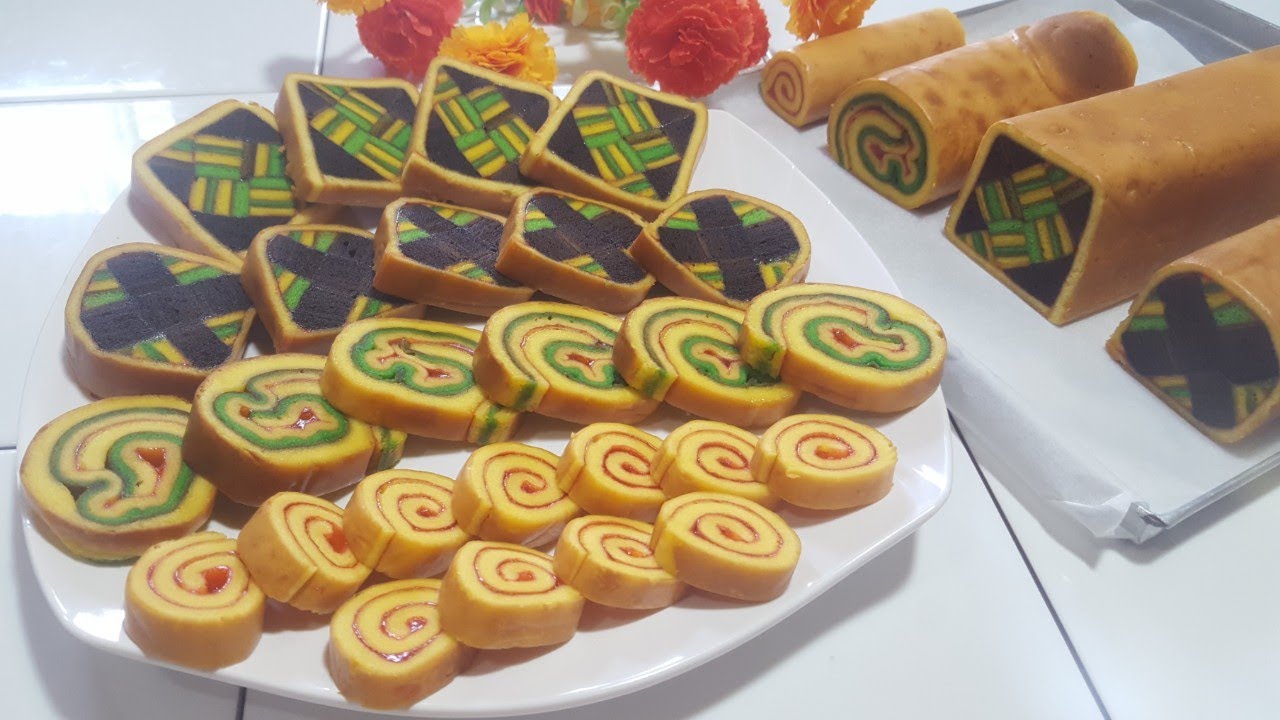 1 Resep Lapis Legit dapat 4 motif lapis gulung #lapislegitmotifketupat #lennyshomemade