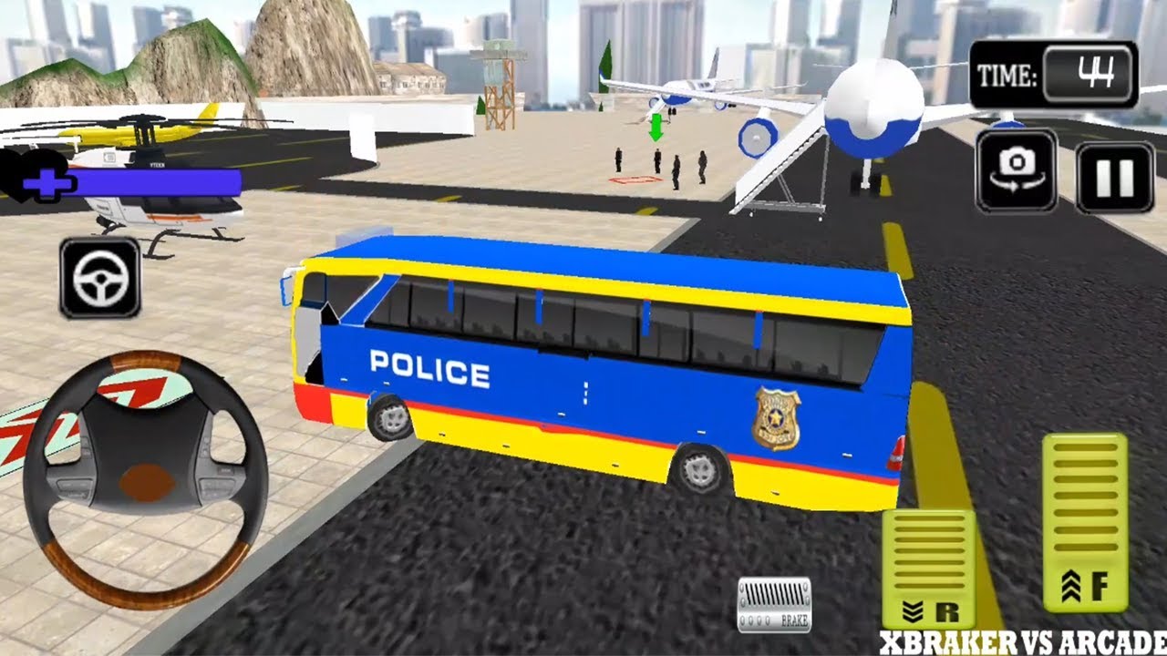 Police Bus Prisoner Transport Airplane Simulator 2018 - Android GamePlay HD