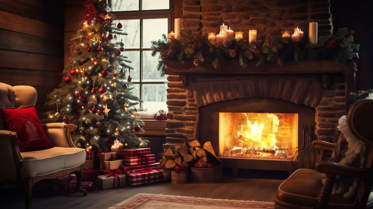 🎄1 Hour Of Magical Christmas Carols🎄(Cozy Fireplace Edition)
