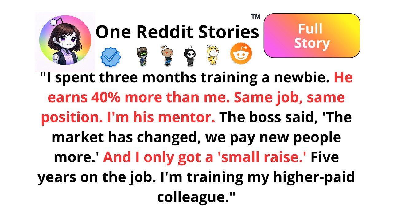 I FOUND OUT THAT I'M GETTING 40% LESS THAN A NEW EMPLOYEE IN THE SAME POSITION WHOM I'M TRAINING