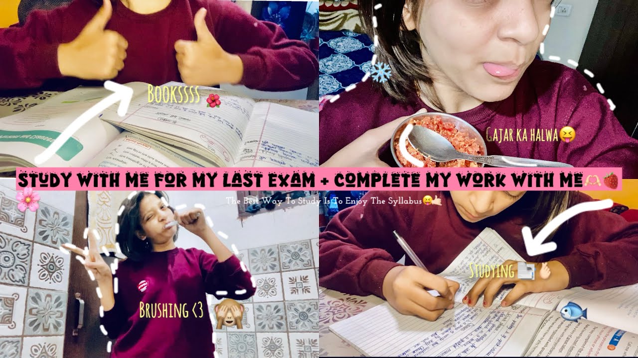 Study With Me For My Last PT Exam🤍✨+Complete My Work With Me🫶🏻🐝#studyvlogs #cbse #fypシ #trending 