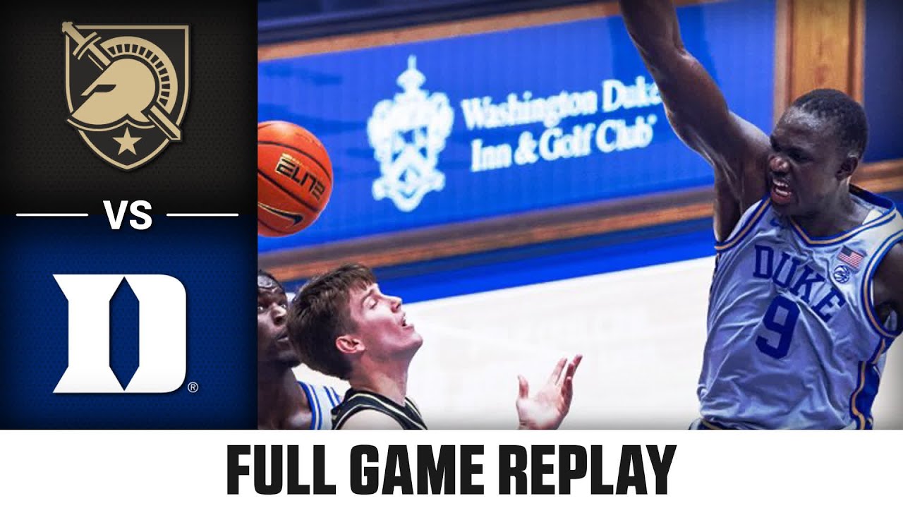 Army vs. Duke Full Game Replay | 2024-25 ACC Men’s Basketball