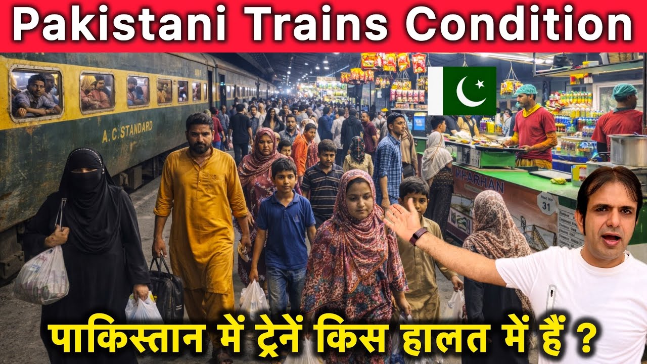 Pakistani Trains & Railway Station Condition 🇵🇰| पाकिस्तान में ट्रेनों की क्या हालत है 