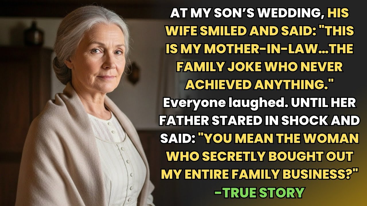 HER TRUE STORY FROM NEW YORK 👵💔They Called her a Joke at her Son’s Wedding… Until Her Father Spoke