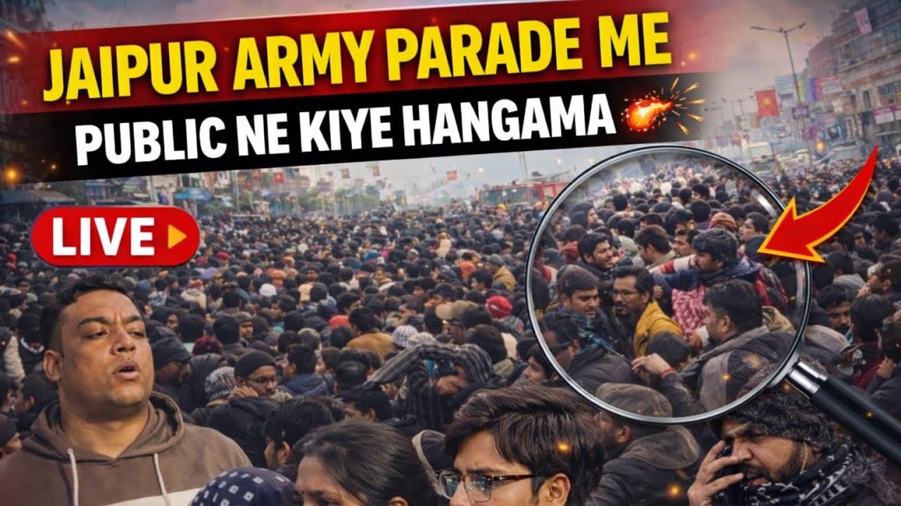 JAIPUR ARMY PARADE ME PUBLIC NE KIYE HANGAMA😱😲#jaipur #youtube #army #indianarmy #indiya #trending 