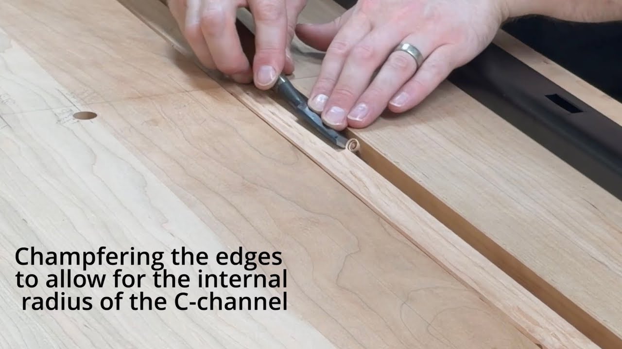 Building a Japanese Whiskey Cabinet from Solid Cherry - Part 8: Routing in the C-channel