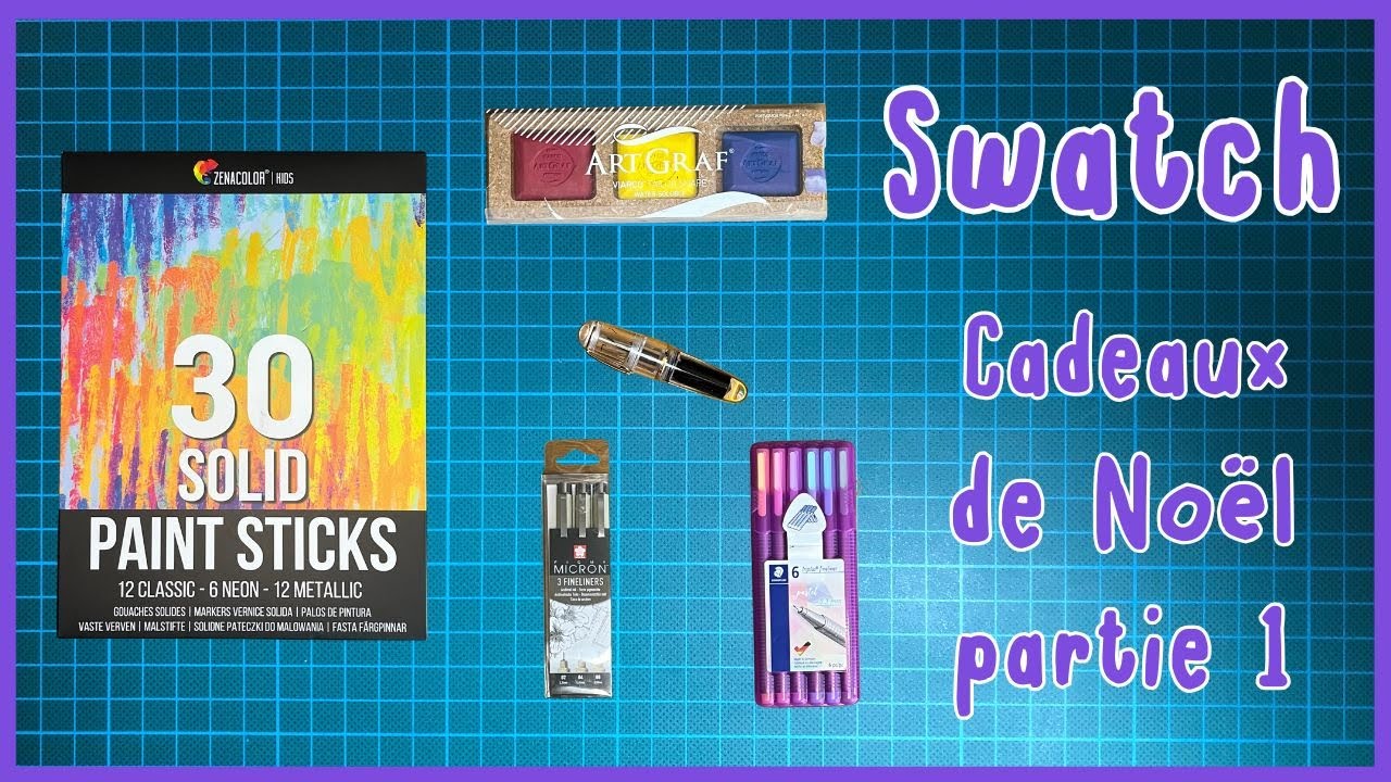 Swatching cadeaux de Noël - Partie 1 #artsupplies