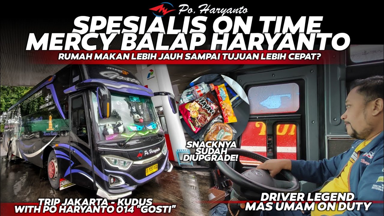 SPESIALIS MERCY BALAP HARYANTO TEAM KEJAR WAKTU!🔥🏁Trip Jakarta - Kudus Naik HR014 