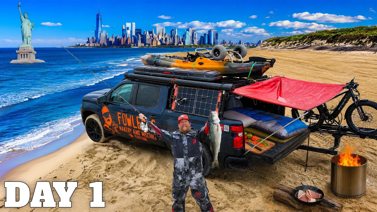 Stealth Camping on the Jersey Shore | Episode 1 Chasing the Striper
