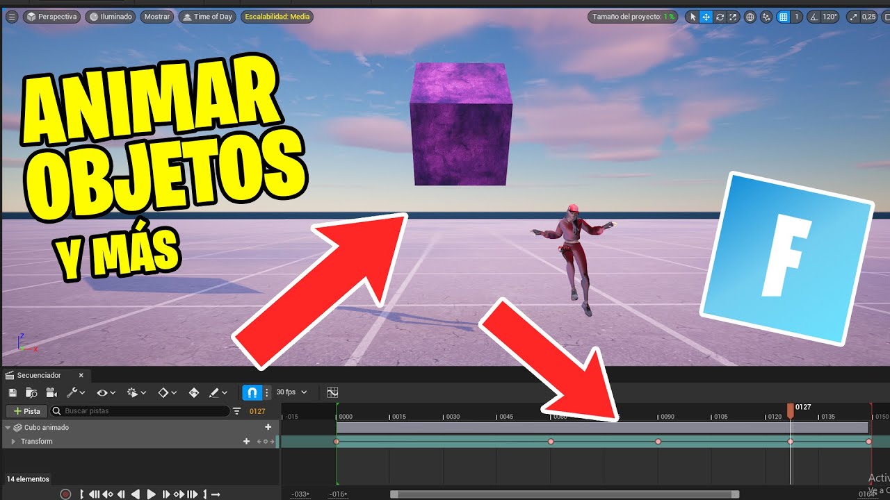 ANIMAR OBJETOS dentro del Creativo 2.0  - Tutorial de Unreal Editor Fortnite