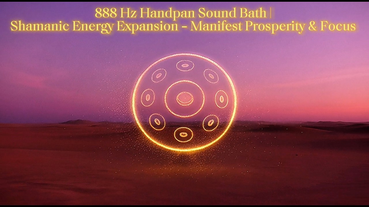 888 Hz Handpan Sound Bath | Shamanic Energy Expansion - Manifest Prosperity & Focus (1+ Hour)