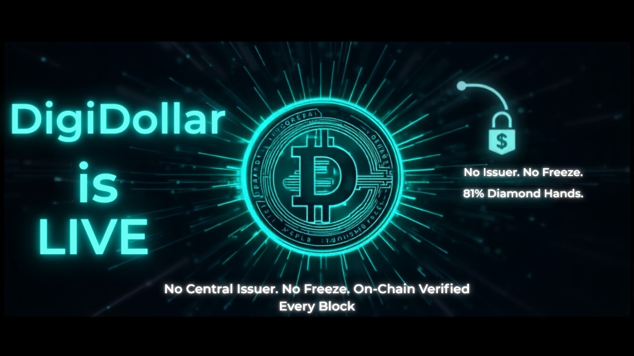 DigiDollar is LIVE on Digibyte - The Decentralized Stablecoin Just Launched (On-Chain Data)