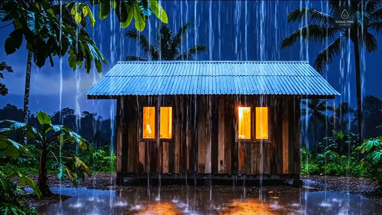 Rain Sounds on Roof at Night | ASMR for Sleep, Anxiety & Insomnia