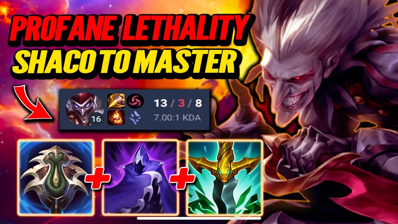 Profane Lethality Shaco Road to Master - D2 Rank [League of Legends] Full Gameplay - Infernal Shaco