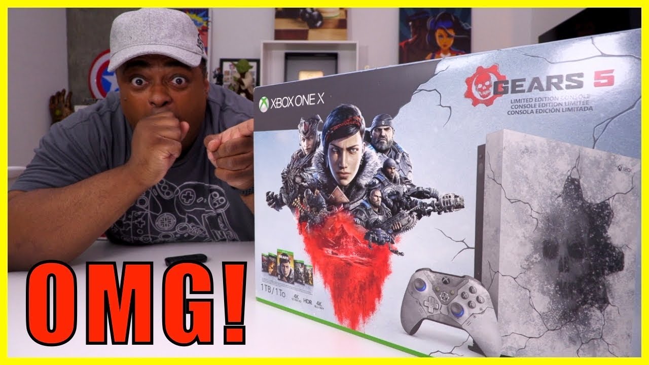 Распаковка лимитированного издания Xbox One X Gears 5!