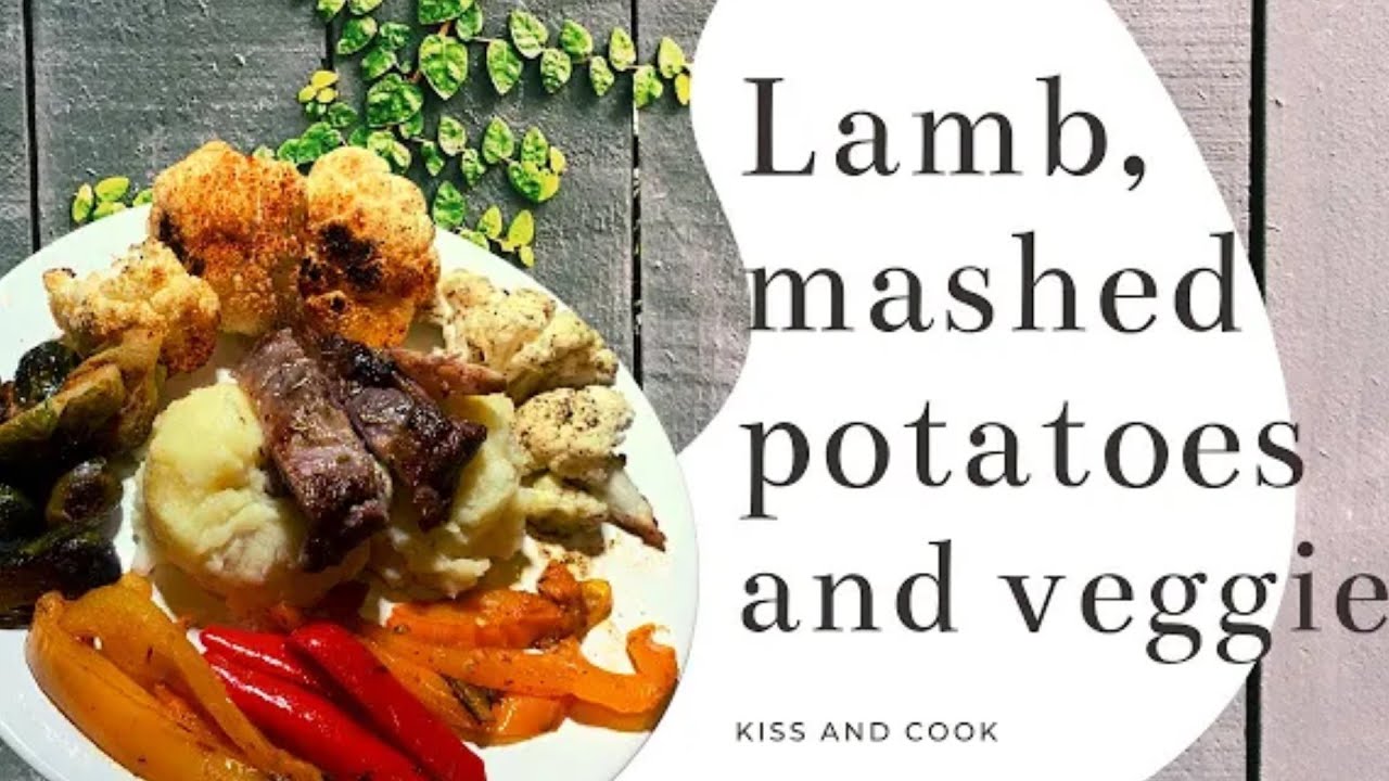 [Arabic -عربي] How To Make Mouth Watering Lamb with Veggies and Mashed Potatoes - Easy Recipe 🐑+👨‍🍳
