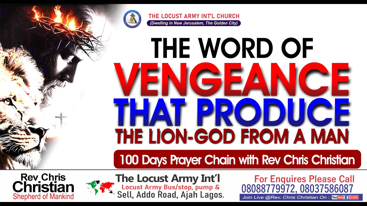 Rev. Chris Christian | The Word of Vengeance That Produce The Lion-God From A Man