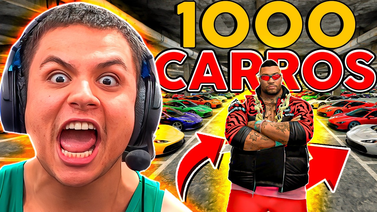 MIL CARROS na GARAGEM DE ROUBO 😱 GTA RP (Paulinho o LOKO)