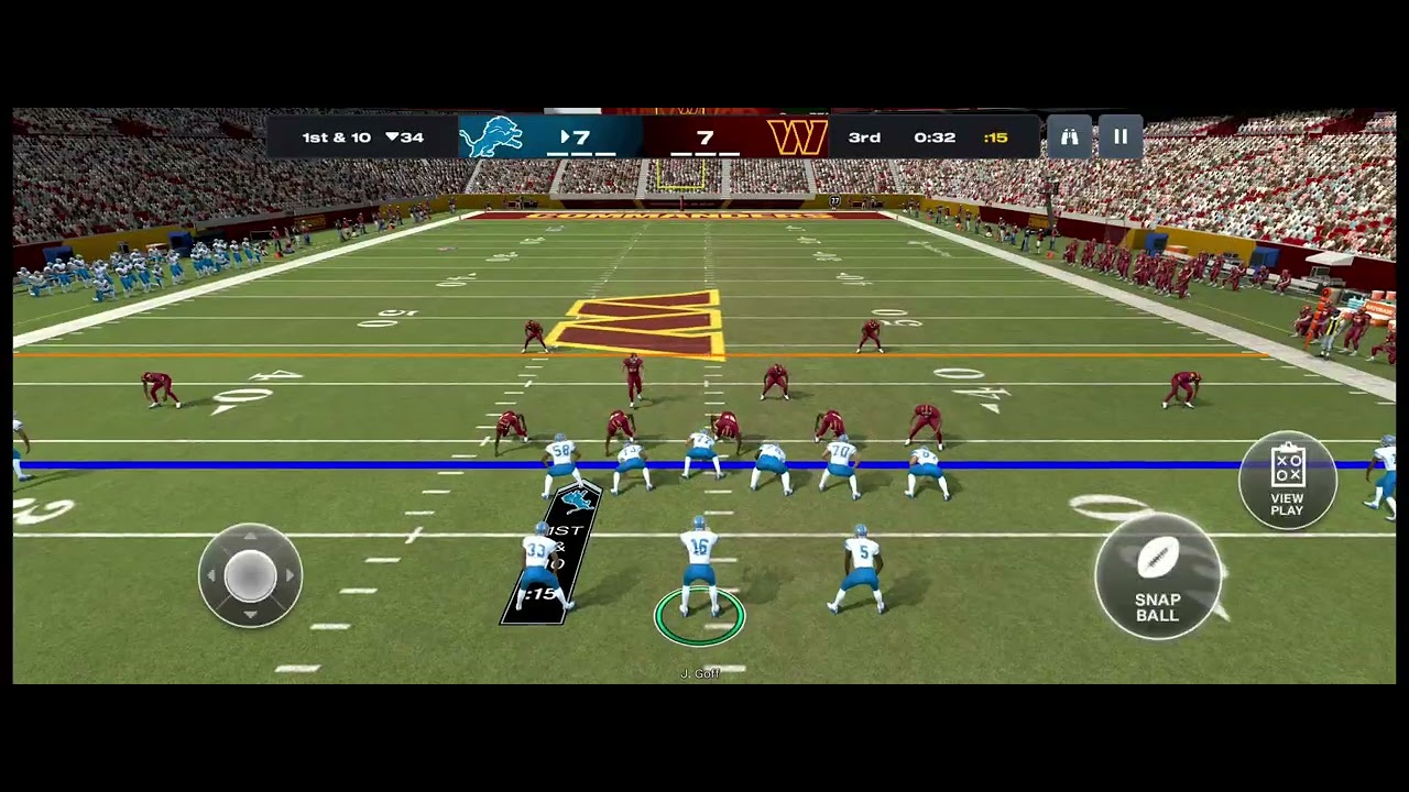 Motorola Razr 40     MADDEN NFL 26   DETROIT LIONS  VS Washington commanders JÁTÉK TESZT