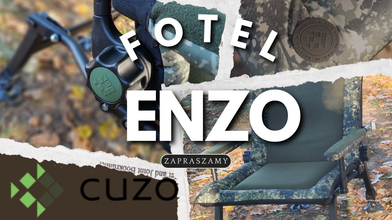 Fotel Wędkarski ENZO – Komfort i Wytrzymałość na Nowym Poziomie!