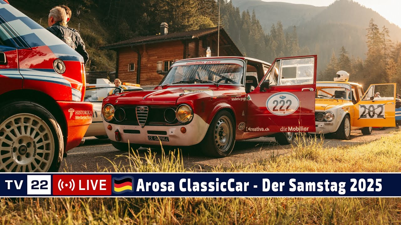 🇩🇪 LIVE Arosa ClassicCar - Die Rennläufe am Samstag 2025