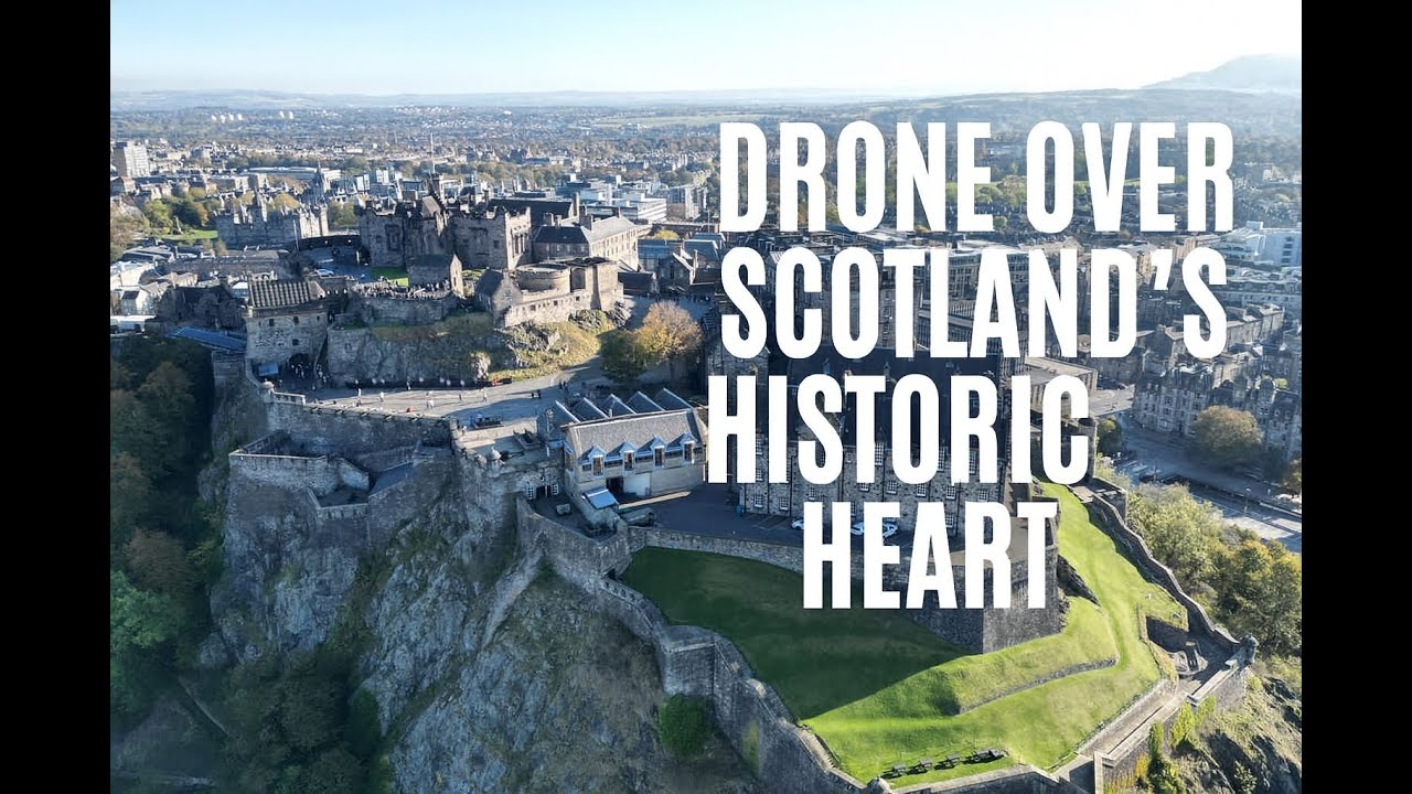 Scotland’s Skyline: Stunning Drone Footage of Edinburgh Castle