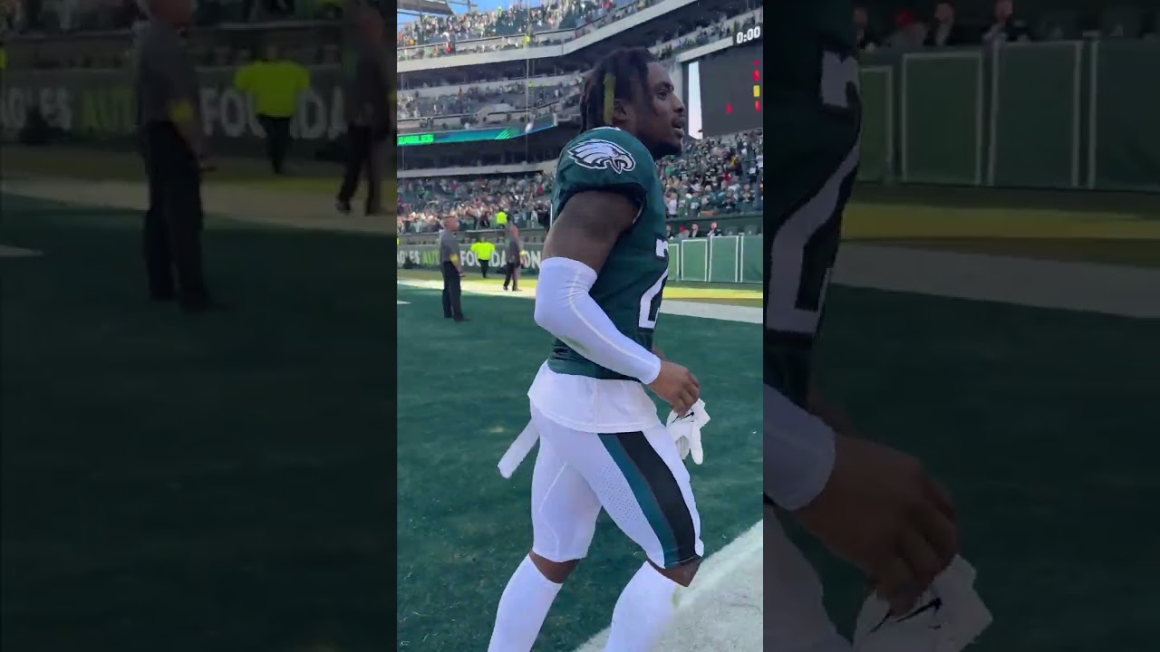 A.J. Brown, Brandon Graham and More Eagles Leave the Field Following the WIN! #shorts