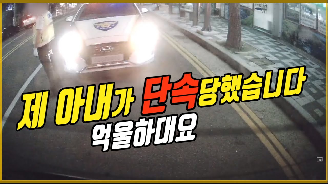 6524회. 아내가 경찰에 단속을 당했습니다. 과잉 단속이 아닌지요?