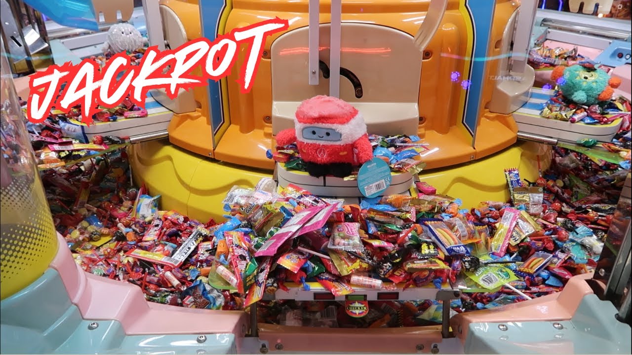 Squishmallows Candy Pusher Win! - BIG SWEET LAND Arcade JACKPOT