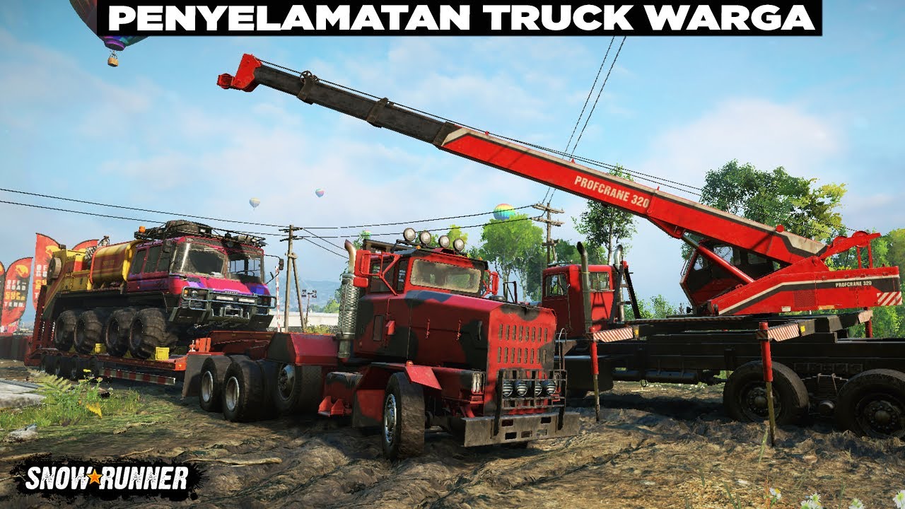 Banyak Truk yg Bergerak Demi Menyelamatkan 1 Truck Warga Setempat ( ͡▀̿ ̿ ⏥ ͡▀̿ ̿ ) SnowRunner