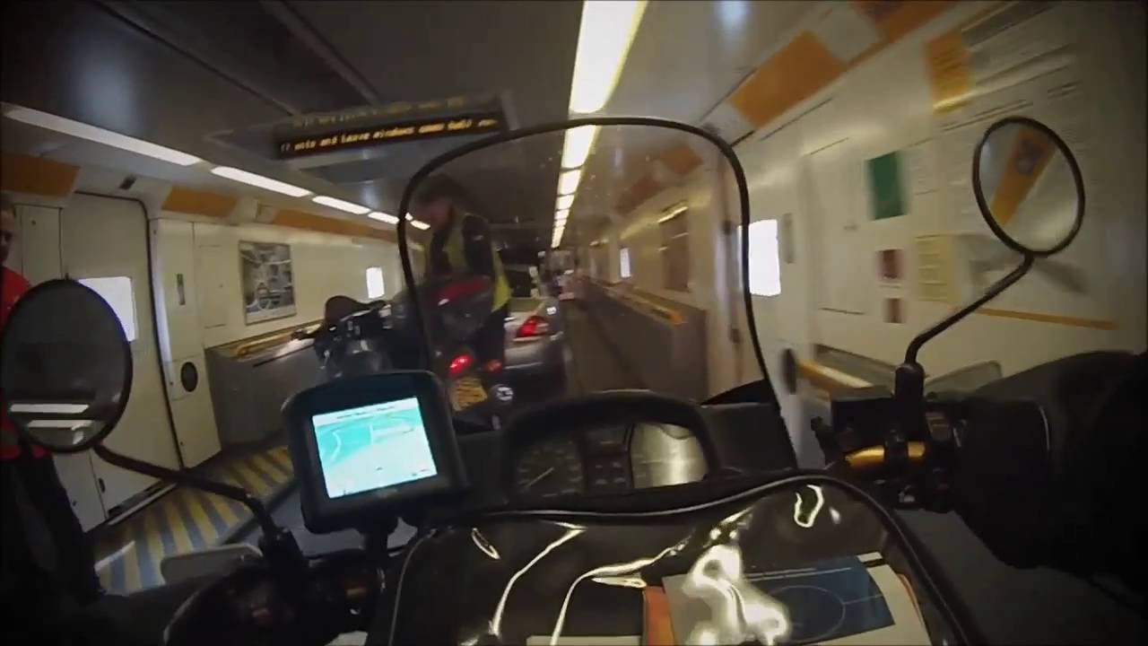 Eurotunnel en moto