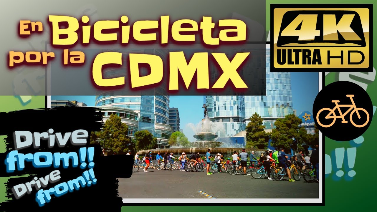 【4K】Ciudad de México - En Bicicleta 2019 manejando por