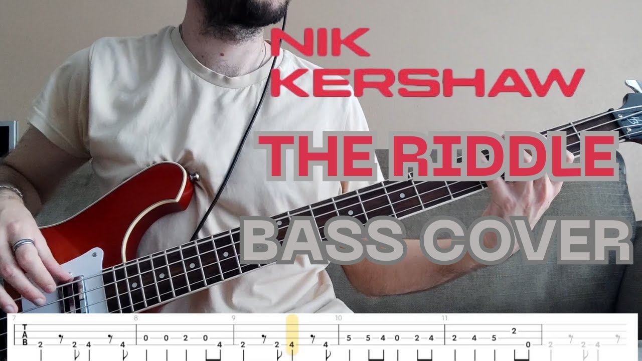 Nik Kershaw - The Riddle - Bass cover with TAB