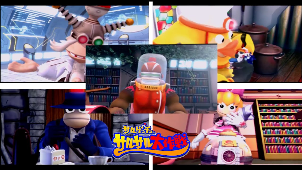 【サルゲッチュサルサル大作戦】ウッキーファイブ初登場＆戦闘シーン【PSP】【レトロゲーム】【ピポサル】