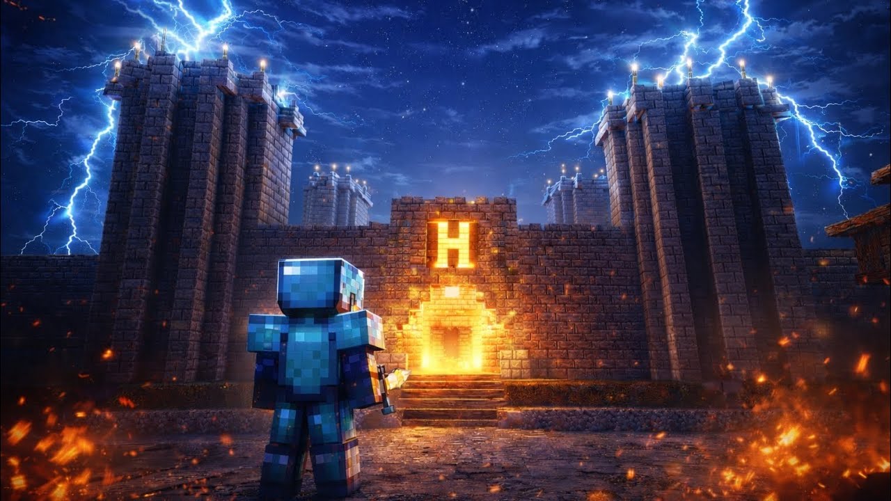 Minecraft Hardcore EP3 – Building a HUGE Castle! 🔥