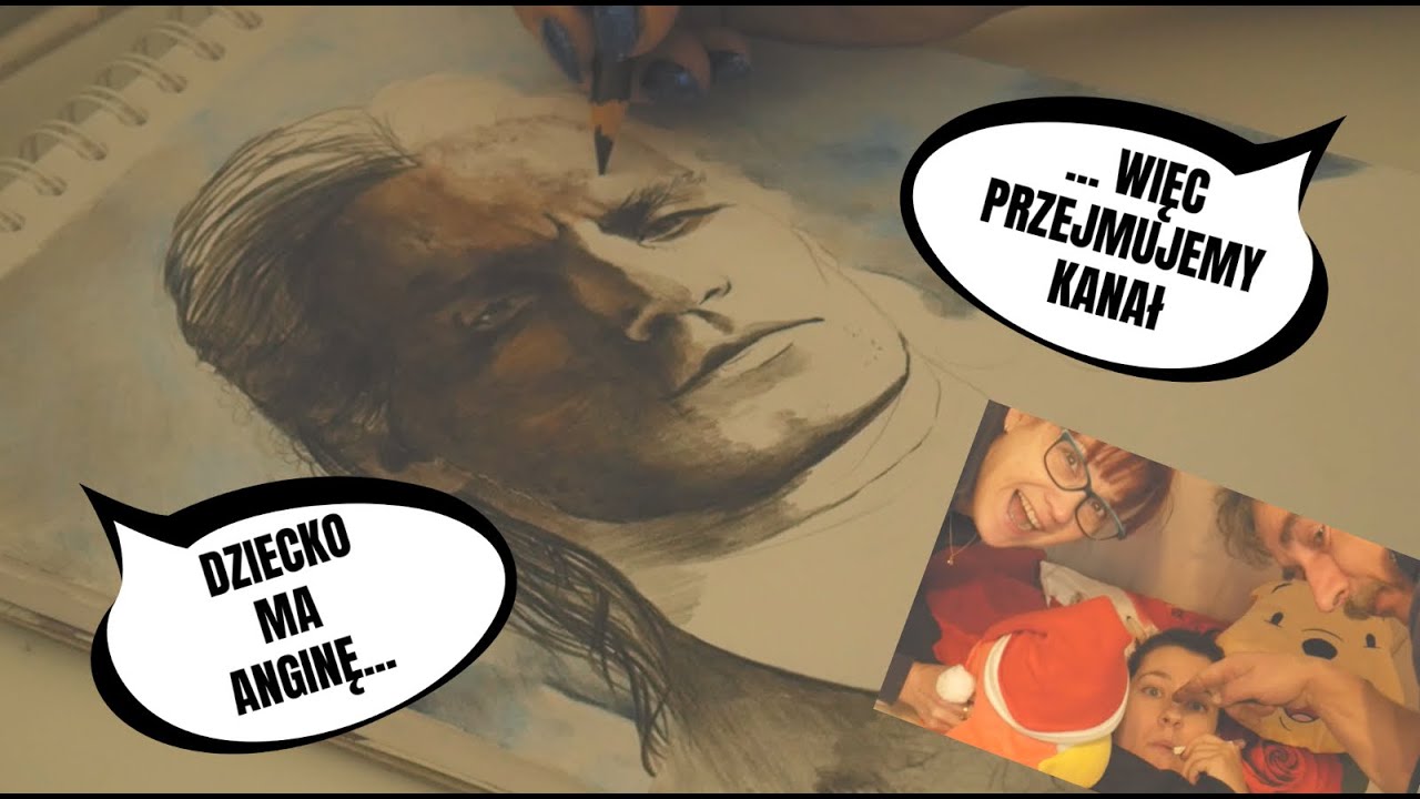 RODZICE DUBBINGUJĄ MOJE SPEED DRAWING (PORTRET WIEDŹMINA)