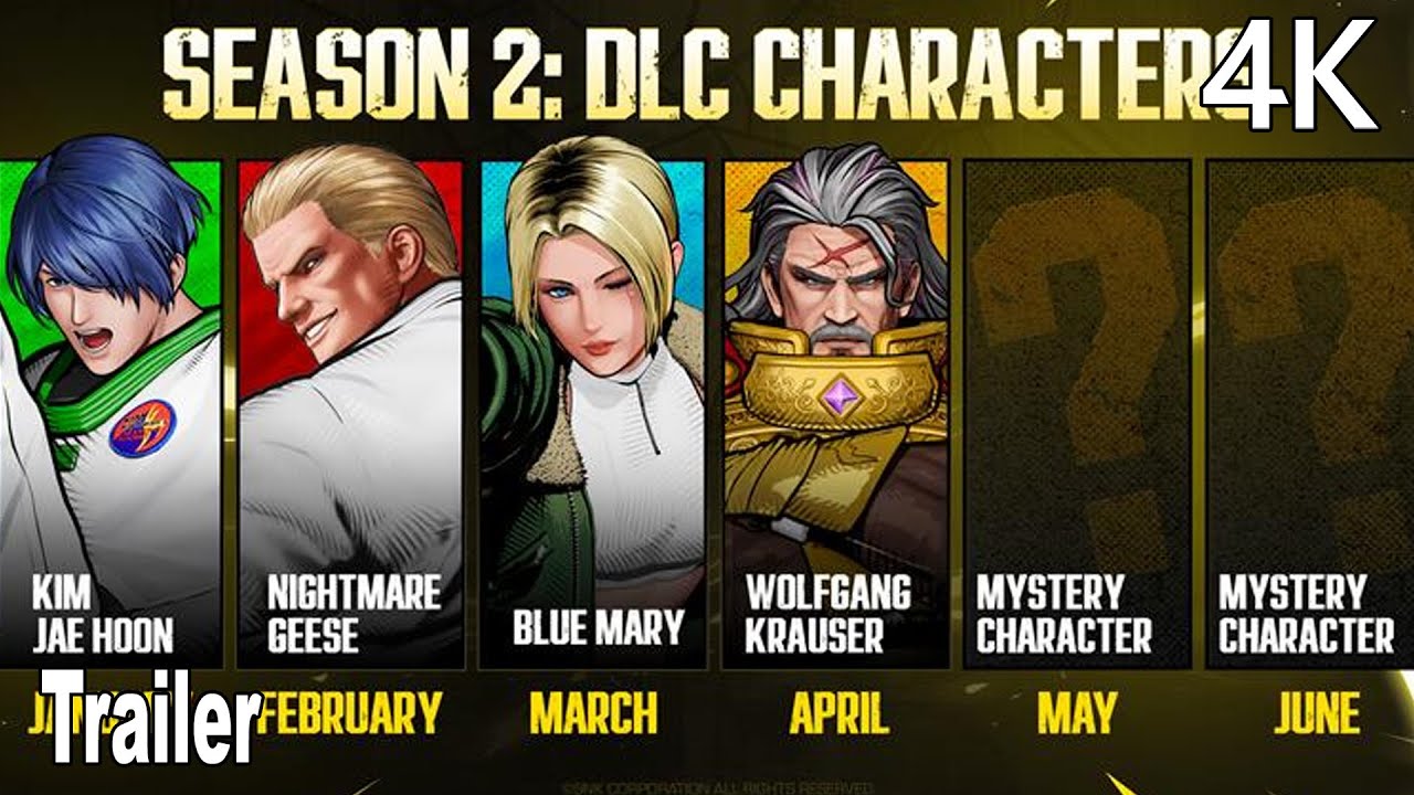 Fatal Fury City of the Wolves Season 2 Kim Jae Hoon, Nightmare Geese, Blue Mary, Wolfgang Krauser 4K