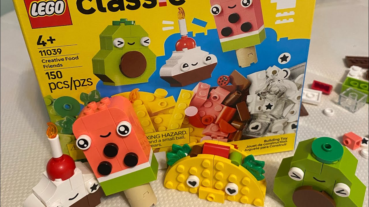 Unboxing lego classic creative food friends