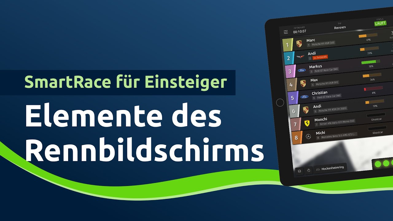 Die Elemente des Rennbildschirms | Carrera Digital 132/124 | SmartRace für Einsteiger
