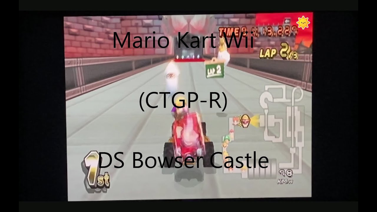 Mario Kart Wii (CTGP-R) - DS Bowser Castle [HD]