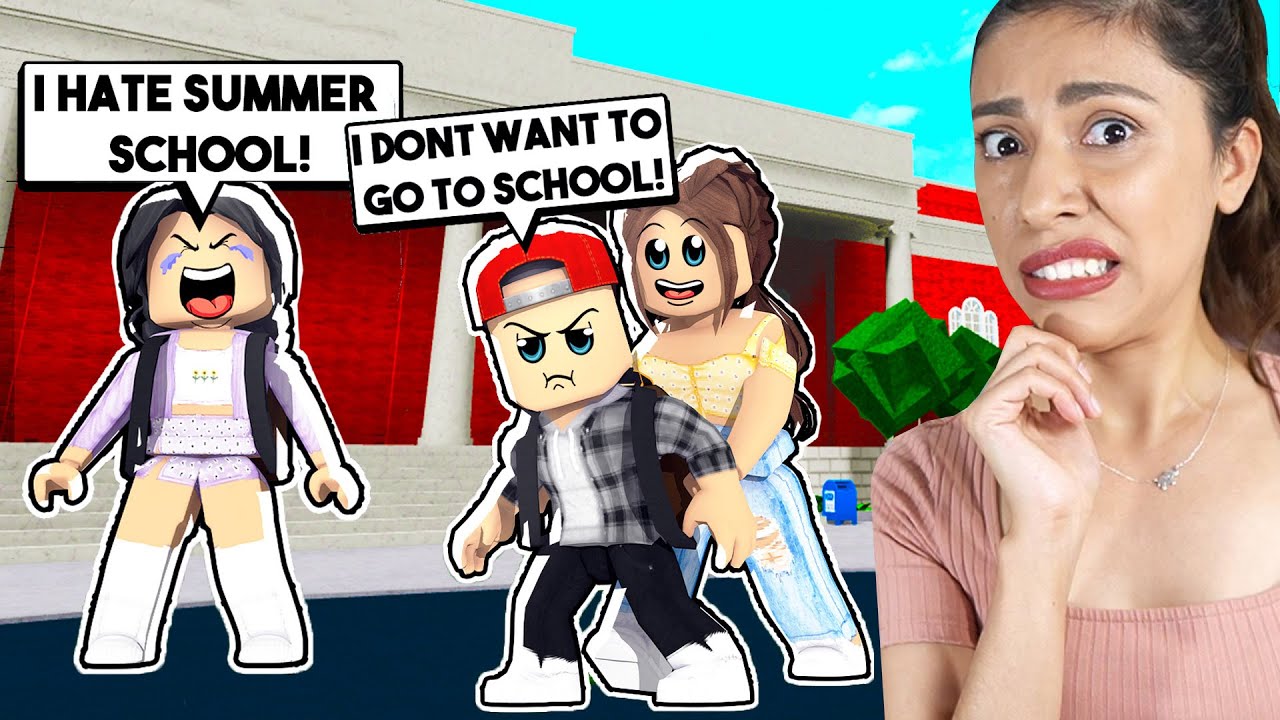 MY KID'S FIRST DAY of SUMMER SCHOOL! (Roblox Bloxburg Roleplay)